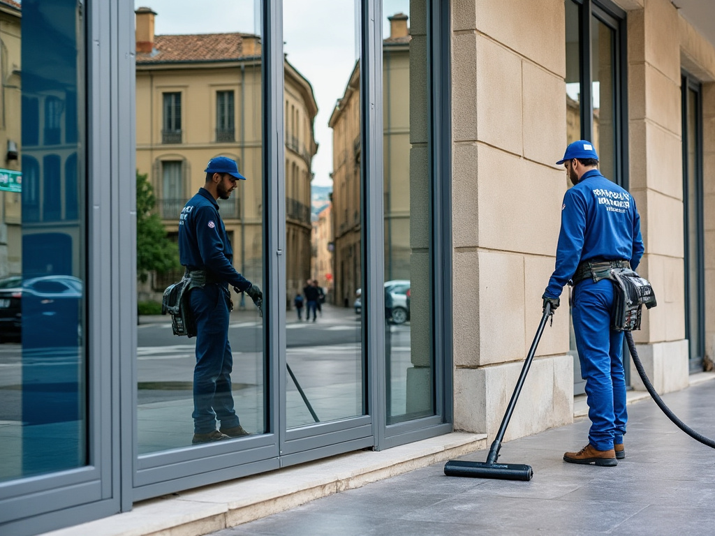 Nettoyage de vitres dans les locaux professionnels à Avignon