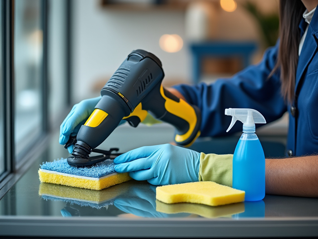 Matériel pour nettoyage vitres professionnel