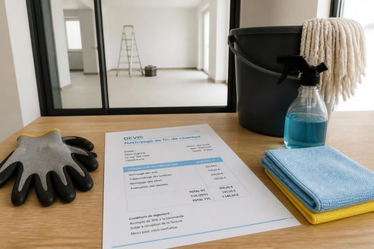 découvrez un exemple de devis détaillé pour un nettoyage de fin de chantier et apprenez tout ce qu’il faut savoir pour bien préparer cette étape essentielle.