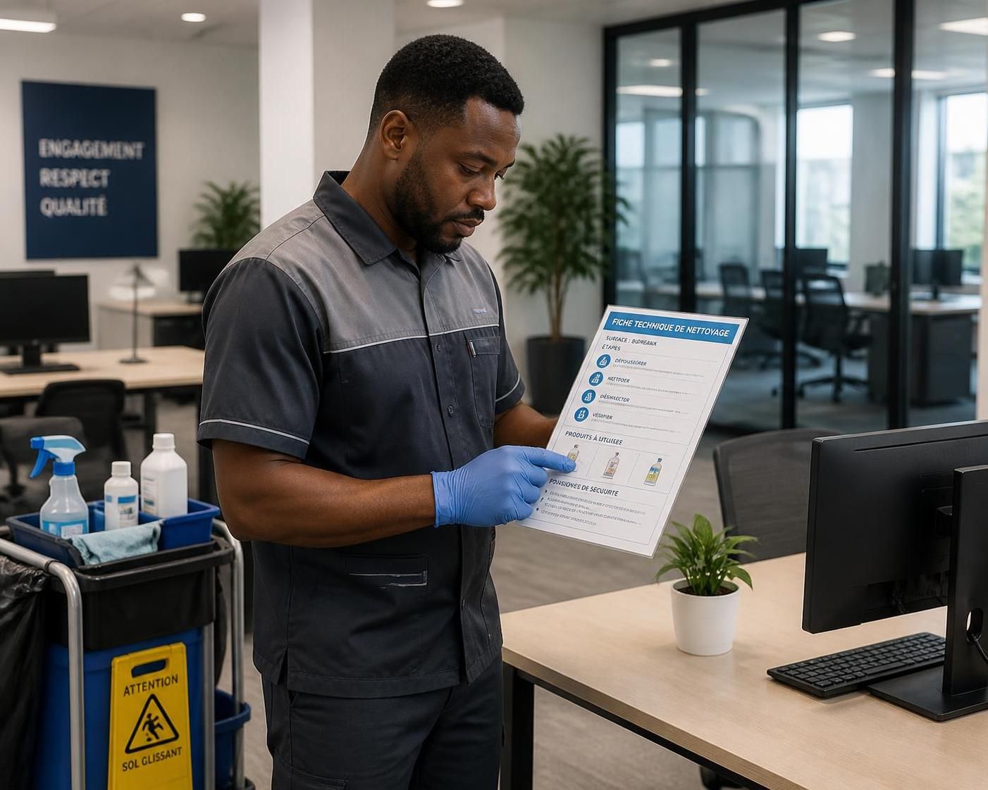 découvrez la fiche technique de nettoyage des locaux, incluant les méthodes efficaces et les bonnes pratiques pour un environnement propre et sain.