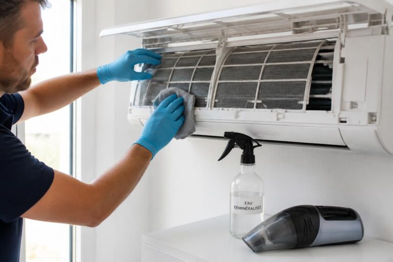 découvrez nos conseils pratiques pour nettoyer efficacement votre climatiseur et ainsi prolonger sa durée de vie tout en améliorant sa performance énergétique.