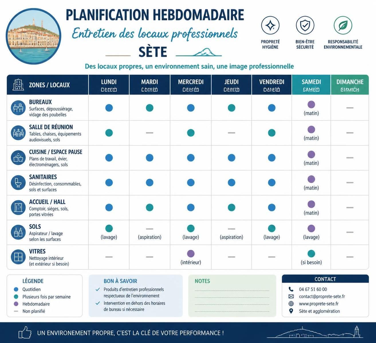découvrez notre entreprise de nettoyage à sète, offrant des services professionnels adaptés aux particuliers et aux entreprises, pour un résultat impeccable et un environnement sain.
