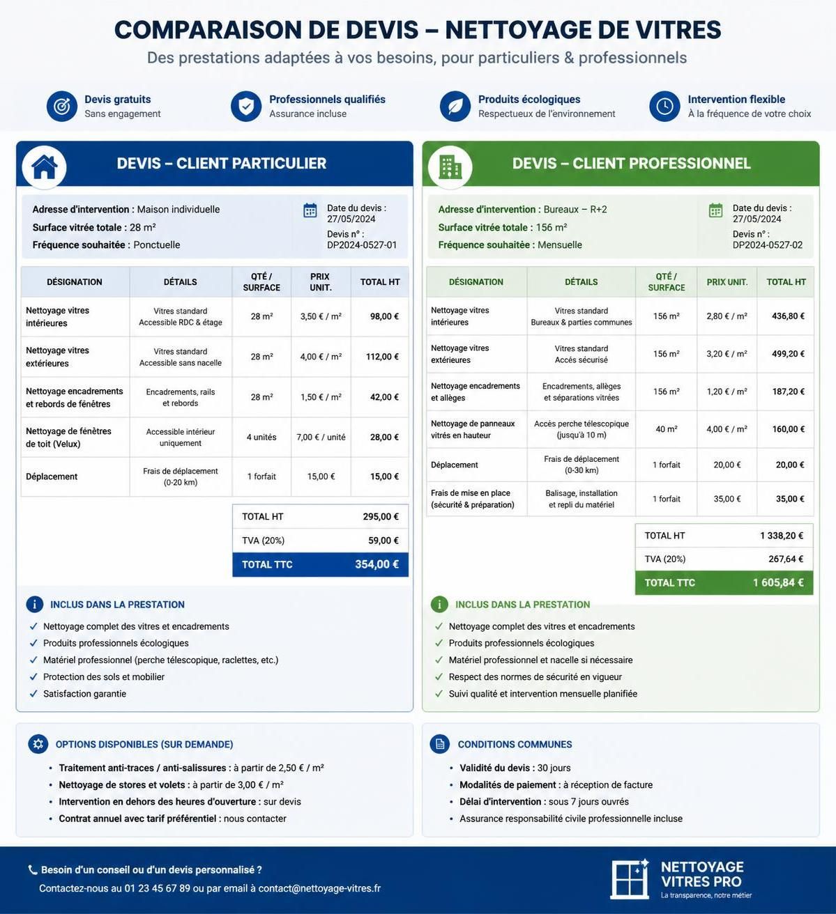 découvrez le prix moyen pour un nettoyage de vitre en 2026 et obtenez des conseils pour choisir le meilleur service au meilleur coût.