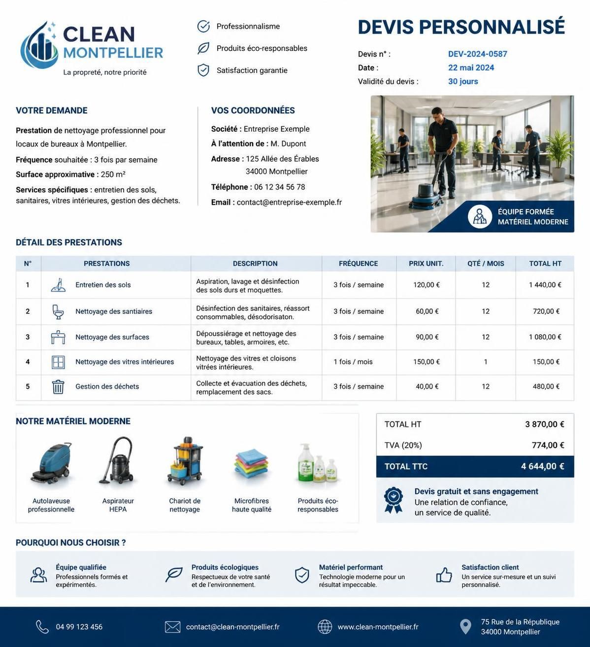 découvrez les tarifs 2026 pour un nettoyage professionnel à montpellier. comparez les prix et trouvez le service adapté à vos besoins.